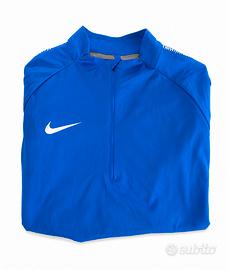 Nike Dri-FIT Maglia Tecnica  Zip Blu Taglia Xl