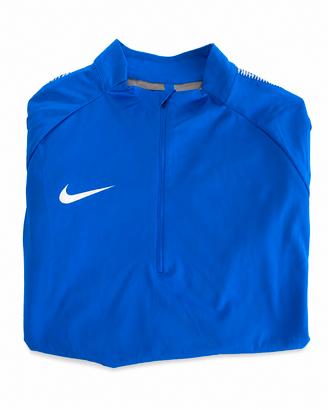 Nike Dri-FIT Maglia Tecnica  Zip Blu Taglia Xl