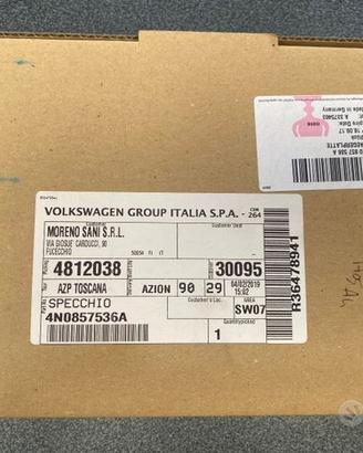 Vetro specchio ant DX originale Audi A6 4N0857536A