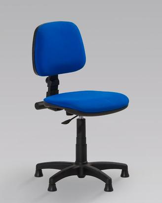 Sedia blu girevole per ufficio