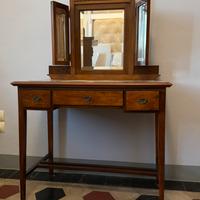 TOELETTA VINTAGE IN LEGNO MASSELLO con specchio