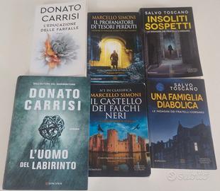 6 libri usati. Carrisi, Toscano, Simoni Thriller
