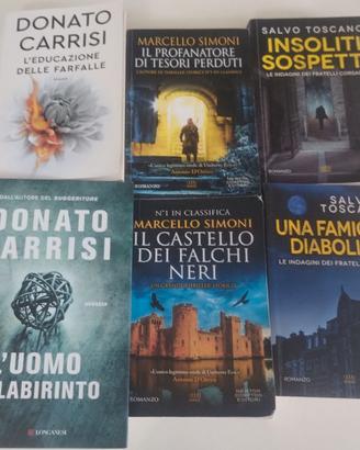 6 libri usati. Carrisi, Toscano, Simoni Thriller