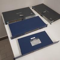 Switch da rack 19" 48 cm Netgear e HP