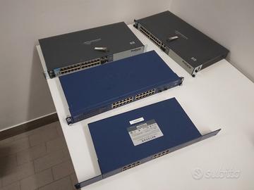 Switch da rack 19" 48 cm Netgear e HP