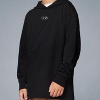 Diesel,  felpa con cappuccio nero