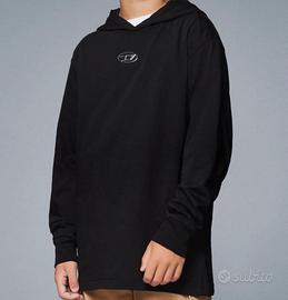 Diesel,  felpa con cappuccio nero