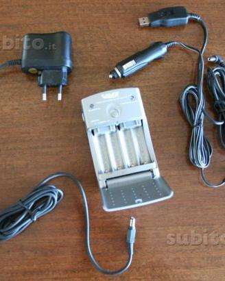 Carica batterie stilo AA e 3A intell.portatile