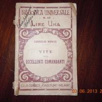 Libro antico cornelio nipote - sonzogno