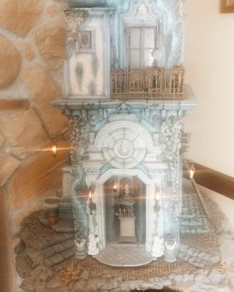 presepe raffigurante chiesa antica