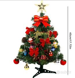 Albero di Natale 45 cm con Decorazioni 