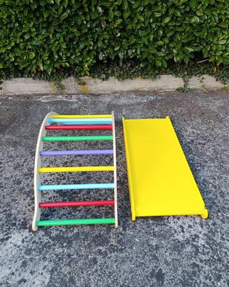 Set Arco + Scivolo Bifacciale Montessori Bimbi