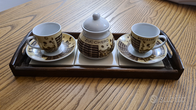 Servizio da due tazzine per espresso