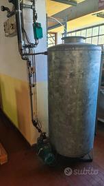 Bidone 400 litri con motore pompa