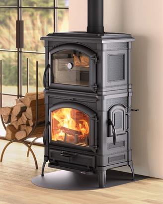 STUFA A LEGNA ISOTTA CON FORNO