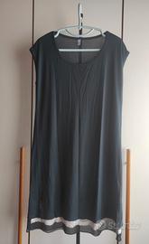 Abito estivo corto nero con pizzo 