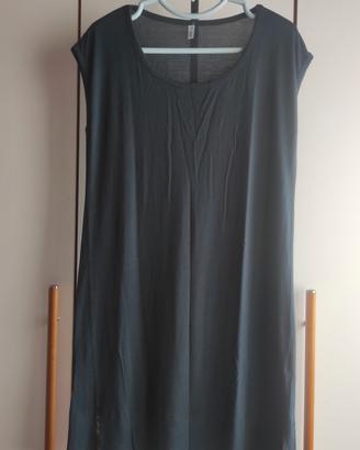 Abito estivo corto nero con pizzo 