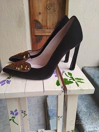 Scarpe donna décolleté Vero cuoio 