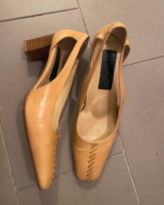 Scarpe vintage  pari a nuovo color malto 37