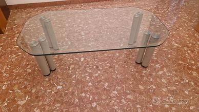 Tavolino cristallo designer Zanuso