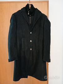 Cappotto Versace Elegante Uomo Nero 48