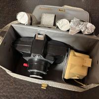 Macchina fotografica Ferrania Eura con accessori