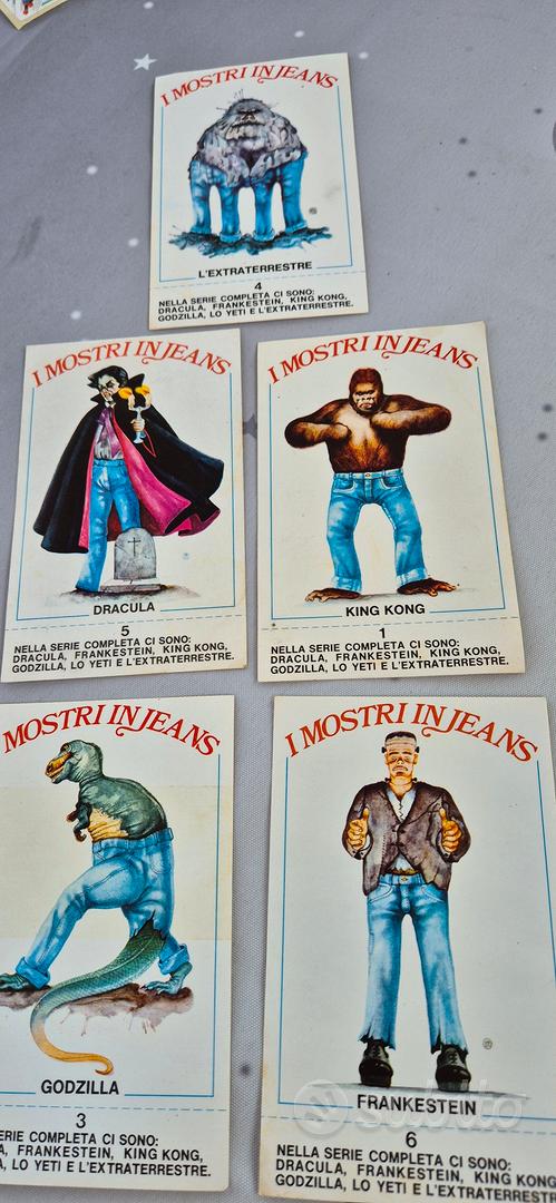 Sticker i mostri in jeans anni 80