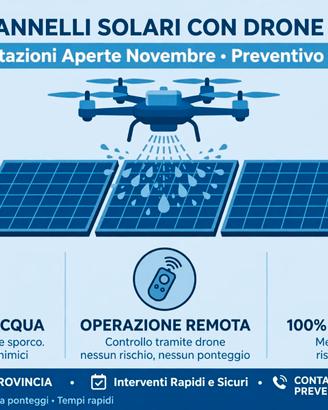Pulizia Pannelli Solari con Drone Brescia Mantova
