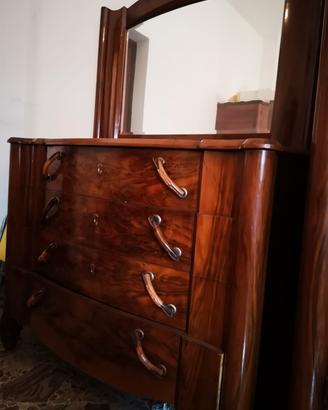 cassettiera vintage in legno 