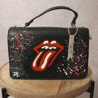 borsa ecopelle dipinta a mano