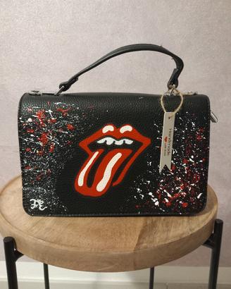 borsa ecopelle dipinta a mano