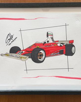 Disegno ferrari 312 T