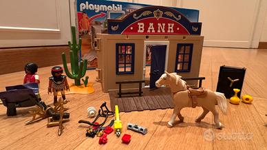 Playmobil western banca e ufficio dello sceriffo