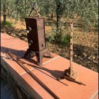 Girarrosto carica manuale in ghisa
