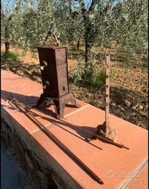 Girarrosto carica manuale in ghisa