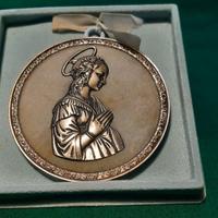 Medaglione da culla in argento 800 fine anni 60
