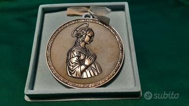 Medaglione da culla in argento 800 fine anni 60