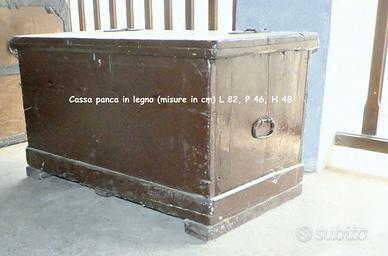 Cassa panca in legno