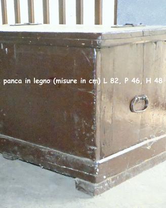 Cassa panca in legno