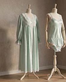 Set vestaglia e camicia da nottr + mutande vintage