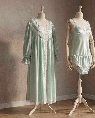Set vestaglia e camicia da nottr + mutande vintage