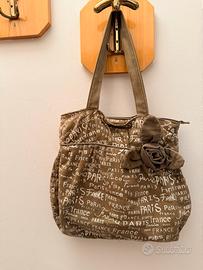 Borsa stoffa verde militare