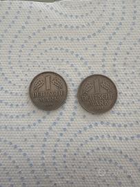 Due monete da 1 mark