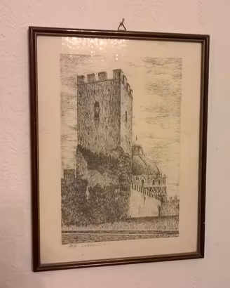 Stampa vintage: Pisa, retro di Piazza dei Miracoli