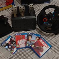 Playstation 4 - Volante Logitech G29 - Giochi