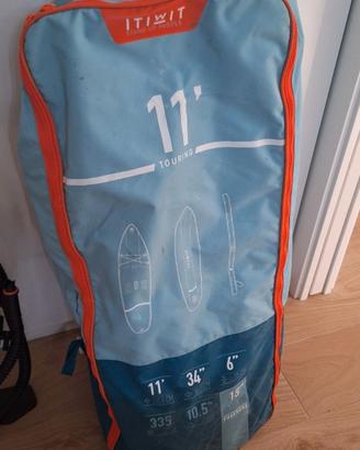 SUP Itiwit 11' touring + pagaia + pompa + leash