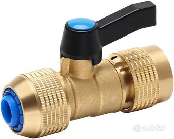 Connettore ottone con valvola controllo irrigazion