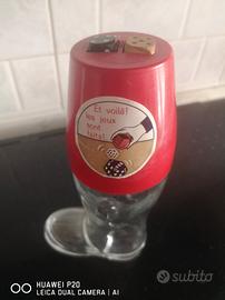 Contenitore porta caramelle con gioco dadi Vintage