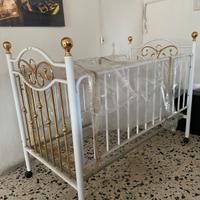 culla ottone e ferro 
