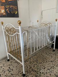 culla ottone e ferro 